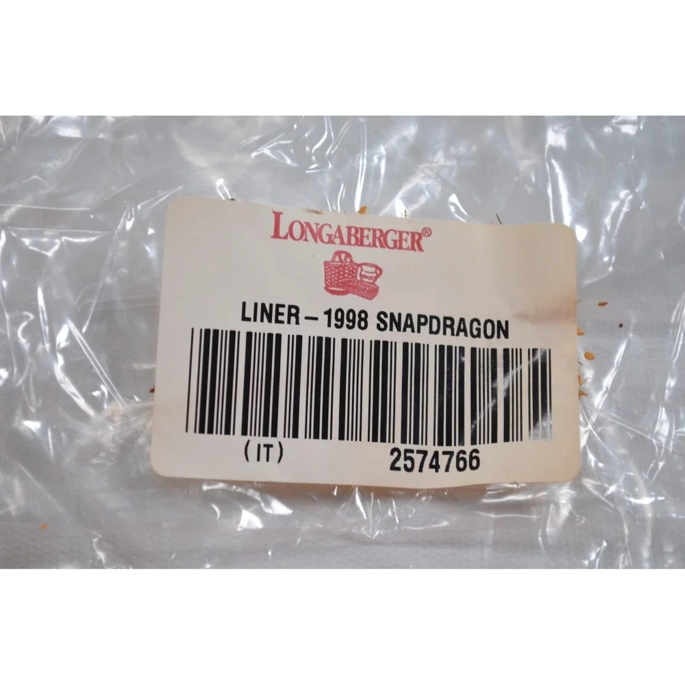 Longaberger 1998 May Series Snapdragon Basket Combo 9.5
